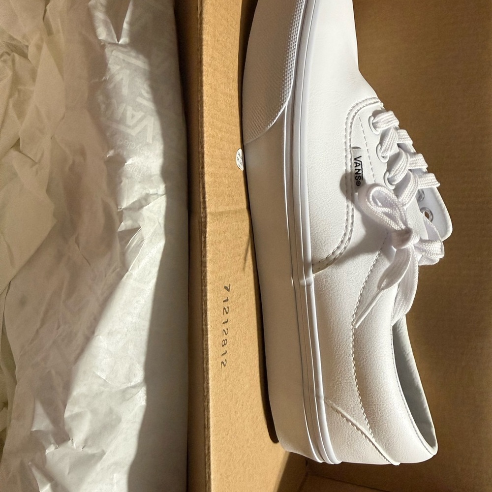 Vans Classic Triple White Leather Shoes